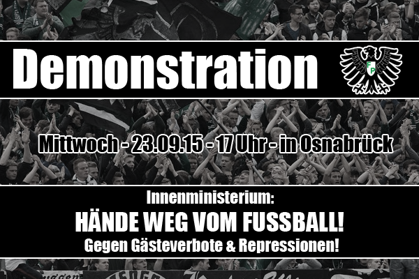 Demonstration: Hände weg vom Fußball! Gegen Gästeverbote und Repressionen!